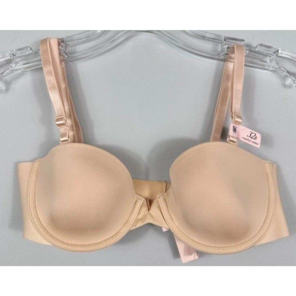 NWT Victoria Secret 32B Lightly Lined Multiway Convertible Underwire Nude Bra